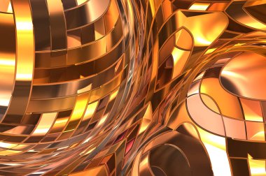 Metalik panel dokusunun 3 boyutlu çizimi. Renkli, parlak, soyut duvar kağıdı. Geometrik teknolojik parlak yansıtıcı arka plan. Yaratıcı parlak kavramsal arkaplan.