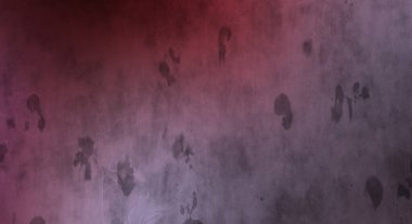 Gotik bir duvarda sıkıntılı ve kirli desenler var. Lekeli renkli hasarlı şablon. Tasarımınız için doku ve elementler. Pis duvar kâğıdı. Grunge arkaplanı.