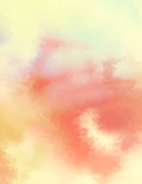 Modern fırça darbeleri. Poster, duvar sanatı, afiş, kart, kitap kapağı veya ambalaj için rahatlatıcı kompozisyonun yumuşak renkli çizimi. Pastel renklerle suluboya. 