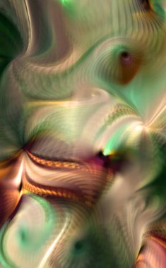 Hareketli girdapların soyut çizimi. Titreşimli renkli kıvrımların dönen akışı. Kıvrımlı ve kıvrımlı arka plan ve çizgiler. Garip duvar kâğıdı tasarımı. Dalgalanma arkaplanı.