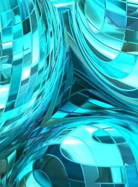 Metalik panel dokusunun 3 boyutlu çizimi. Renkli, parlak, soyut duvar kağıdı. Geometrik teknolojik parlak yansıtıcı arka plan. Yaratıcı parlak kavramsal arkaplan.