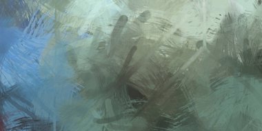 Soyut arkaplanda pürüzlü fırça darbeleri. Fırça boyası. Renkli boya darbeleri. Eşsiz duvar sanatı. Tuvaldeki modern sanat. Renkli çağdaş sanat eserleri.