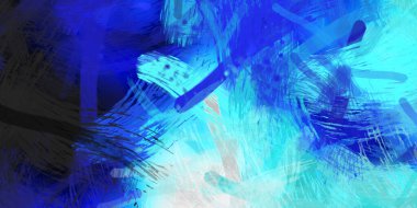 Soyut arkaplanda pürüzlü fırça darbeleri. Fırça boyası. Renkli boya darbeleri. Eşsiz duvar sanatı. Tuvaldeki modern sanat. Renkli çağdaş sanat eserleri.