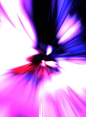 Renkli ışık enerjisi parlamaları. Çarpık grafik hareket arkaplanı. Dinamik patlama flaşı. Hızlanma efekti. Hızlı yüksek hız bulanıklaştırma arkaplanı. Işık teknolojisi soyut duvar kağıdı.