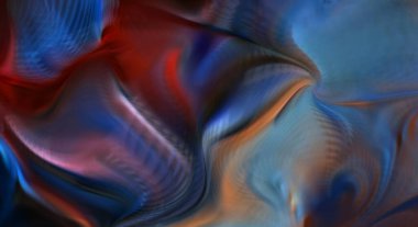 Hareketli girdapların soyut çizimi. Titreşimli renkli kıvrımların dönen akışı. Kıvrımlı ve kıvrımlı arka plan ve çizgiler. Garip duvar kâğıdı tasarımı. Dalgalanma arkaplanı.