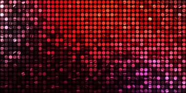 Parlayan ışıklar siyah arka planda parti izleri. Sahne veya stadyum ışıklarının dijital illüstrasyonu. Parlak desenli duvar kağıdı. Sahne ışıkları ile renkli ışıkların ihtişamlı arkaplanı.