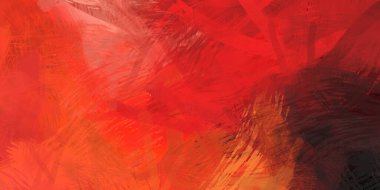 Soyut arkaplanda pürüzlü fırça darbeleri. Fırça boyası. Renkli boya darbeleri. Eşsiz duvar sanatı. Tuvaldeki modern sanat. Renkli çağdaş sanat eserleri.