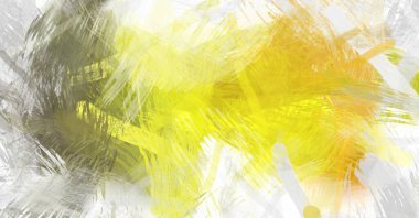 Soyut arkaplanda pürüzlü fırça darbeleri. Fırça boyası. Renkli boya darbeleri. Eşsiz duvar sanatı. Tuvaldeki modern sanat. Renkli çağdaş sanat eserleri.