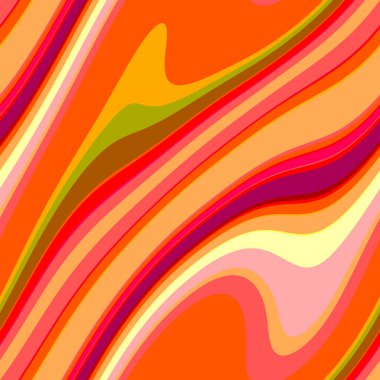 Renkli, dikişsiz şerit deseni. Soyut yüzey arkaplanı. Renkli duvar kağıtları. Retro parlak minimalist malzeme. Tekstil baskısı. Dekoratif motif.