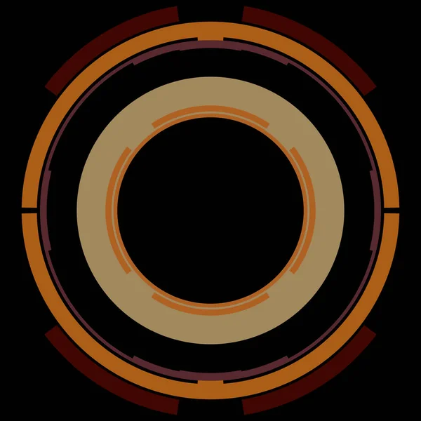 Футуристичний Елемент Кругового Інтерфейсу Абстрактне Коло Геометричного Фону Графічна Ілюстрація — стокове фото