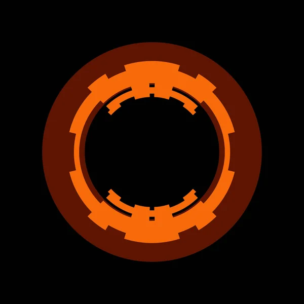 Футуристичний Елемент Кругового Інтерфейсу Абстрактне Коло Геометричного Фону Графічна Ілюстрація — стокове фото