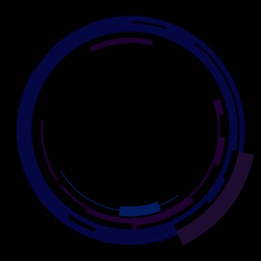 Fütürist dairesel gövde arayüzü elementi. Soyut çember geometrik arkaplan. Dijital teknolojinin grafiksel çizimi.