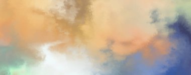 Modern fırça darbeleri. Poster, duvar sanatı, afiş, kart, kitap kapağı veya ambalaj için rahatlatıcı kompozisyonun yumuşak renkli çizimi. Pastel renklerle suluboya. 