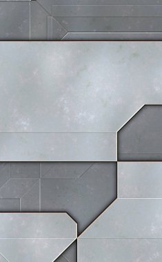 Katmanlı paneller. Fütürist soyut duvar kağıdı. Geometrik teknolojik yansıtıcı arka plan 3D metalik doku. Uzay gemisi desen yüzeyi.