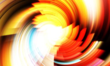 Dönen Işık gösterisi arka planı. Canlı renklerle donatılmış ruhani enerji girdabı. Renkli canlı hareket çizimi. Tanıtım geçmişi. Kutlama grafiği.