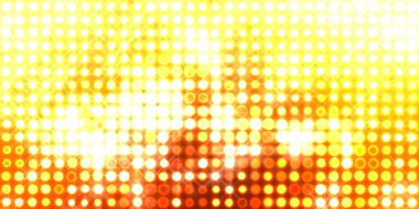 Parlak desenli duvar kağıdı. Sahne ışıkları olan renkli ışıkların ihtişamlı arkaplanı. Parlayan ışıklar siyah arka planda parti izleri. Sahne veya stadyum ışıklarının dijital illüstrasyonu. 