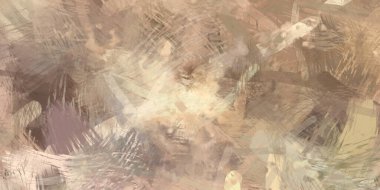 Soyut arkaplanda pürüzlü fırça darbeleri. Fırça boyası. Renkli boya darbeleri. Eşsiz duvar sanatı. Tuvaldeki modern sanat. Renkli çağdaş sanat eserleri.