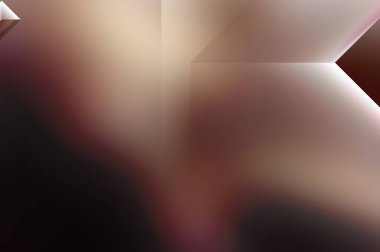 Geometrik dinamik şekiller. Gölgeli teknoloji dijital şablonu ve gradyan arka planda ışıklar. Modern basit geometrik renk gradyanı soyut arkaplan. 3B illüstrasyon. 