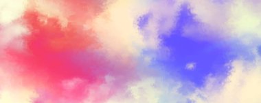 Modern fırça darbeleri. Poster, duvar sanatı, afiş, kart, kitap kapağı veya ambalaj için rahatlatıcı kompozisyonun yumuşak renkli çizimi. Pastel renklerle suluboya. 