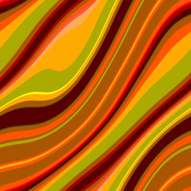 Renkli, dikişsiz şerit deseni. Soyut yüzey arkaplanı. Renkli duvar kağıtları. Retro parlak minimalist malzeme. Tekstil baskısı. Dekoratif motif.