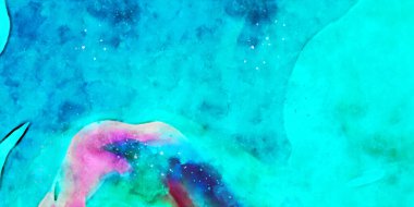 Kova desenli illüstrasyon. Çağdaş ve modern doku. Soyut renk boyama arka planı. Yaratıcı ve sanatsal duvar kağıdı. Fırçalanmış şekilleri ve lekeleri olan sanatsal duvar..