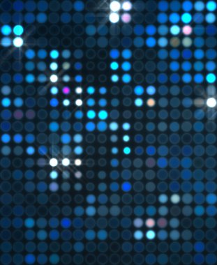 Parlak desenli duvar kağıdı. Sahne ışıkları olan renkli ışıkların ihtişamlı arkaplanı. Parlayan ışıklar siyah arka planda parti izleri. Sahne veya stadyum ışıklarının dijital illüstrasyonu. 