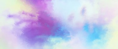 Modern fırça darbeleri. Poster, duvar sanatı, afiş, kart, kitap kapağı veya ambalaj için rahatlatıcı kompozisyonun yumuşak renkli çizimi. Pastel renklerle suluboya. 