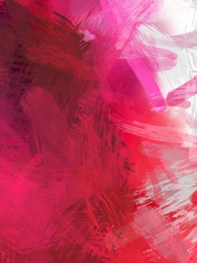 Soyut arkaplanda pürüzlü fırça darbeleri. Fırça boyası. Renkli boya darbeleri. Eşsiz duvar sanatı. Tuvaldeki modern sanat. Renkli çağdaş sanat eserleri.