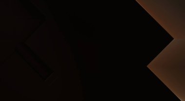 Geometrik dinamik şekiller. Gölgeli teknoloji dijital şablonu ve gradyan arka planda ışıklar. Modern basit geometrik renk gradyanı soyut arkaplan. 3B illüstrasyon. 