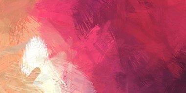 Soyut arkaplanda pürüzlü fırça darbeleri. Fırça boyası. Renkli boya darbeleri. Eşsiz duvar sanatı. Tuvaldeki modern sanat. Renkli çağdaş sanat eserleri.