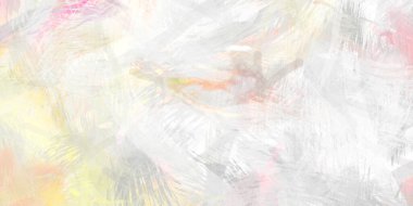 Soyut arkaplanda pürüzlü fırça darbeleri. Fırça boyası. Renkli boya darbeleri. Eşsiz duvar sanatı. Tuvaldeki modern sanat. Renkli çağdaş sanat eserleri.