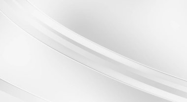 3 boyutlu illüstrasyon. Beyaz kıvrımlı yüzey. Lüks dokuma duvar kağıdı. Zarif bir zemin. Soyut fütüristik geçmiş. Minimalist geometrik kapak tasarımı. Çarpık beyaz çizgiler.