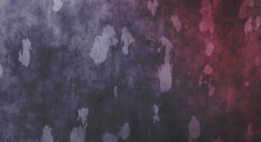 Gergin bir geçmişi ve sıkıntılı bir yapısı var. Renkli tozlu şablon. Tasarımınız için doku ve elementler. Çizik ve lekeli duvar kağıdı. Gotik duvar.