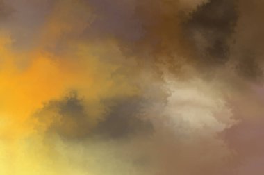 Modern fırça darbeleri. Poster, duvar sanatı, afiş, kart, kitap kapağı veya ambalaj için rahatlatıcı kompozisyonun yumuşak renkli çizimi. Pastel renklerle suluboya. 