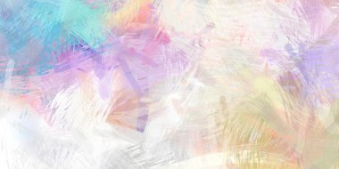 Soyut arkaplanda pürüzlü fırça darbeleri. Fırça boyası. Renkli boya darbeleri. Eşsiz duvar sanatı. Tuvaldeki modern sanat. Renkli çağdaş sanat eserleri.