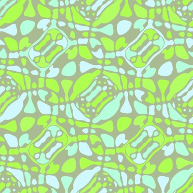 Yaratıcı karalama sanatı farklı şekil ve dokulara sahip kusursuz desen. Kolaj. Sanatsal arka plan. Soyut duvar kağıdı. Dekoratif hippi fayansları.