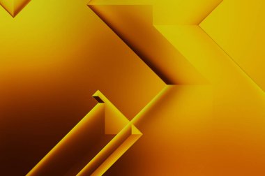 3 boyutlu illüstrasyon. Moda, basit geometrik renk gradyan arkaplan. Geometrik dinamik şekiller. Gölgeli teknoloji dijital şablonu ve gradyan arkaplanda ışıklar.  