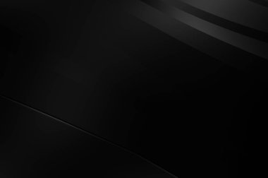 Siyah kıvrımlı yüzey. 3 boyutlu illüstrasyon. Soyut fütüristik geçmiş. Minimalist geometrik kapak tasarımı. Çarpık siyah çizgiler. Lüks dokuma duvar kağıdı. Zarif arkaplan.