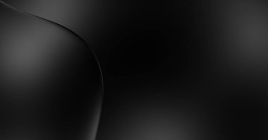 Web sitesi, poster, marka kimliği, broşür, sunum şablonu için lüks koyu bir arka plan. Dalgalı şekilli kaliteli tasarım. Dalgalanmalı soyut arkaplan. Pankart veya kapak tasarımı için dekorasyon.