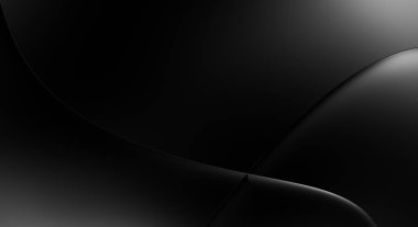 Web sitesi, poster, marka kimliği, broşür, sunum şablonu için lüks koyu bir arka plan. Dalgalı şekilli kaliteli tasarım. Dalgalanmalı soyut arkaplan. Pankart veya kapak tasarımı için dekorasyon.