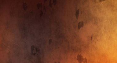 Gotik bir duvarda sıkıntılı ve kirli desenler var. Lekeli renkli hasarlı şablon. Tasarımınız için doku ve elementler. Pis duvar kâğıdı. Grunge arkaplanı.