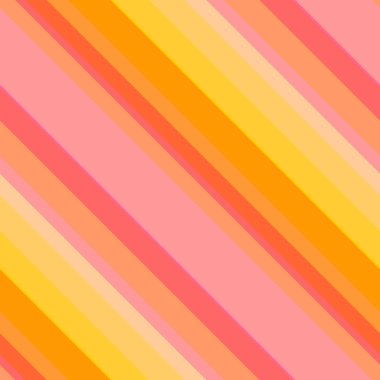 Renkli, dikişsiz şerit deseni. Soyut yüzey arkaplanı. Renkli duvar kağıtları. Retro parlak minimalist malzeme. Tekstil baskısı. Dekoratif motif.