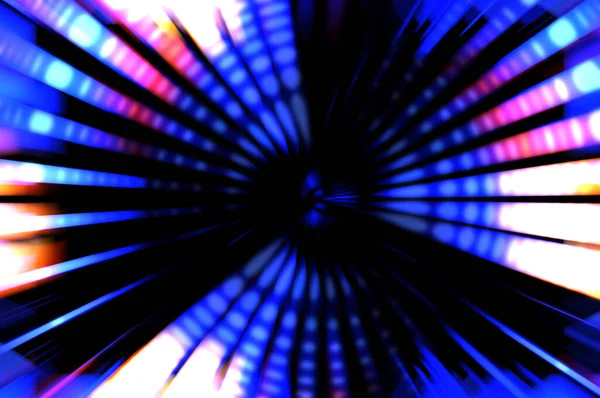 Siyah arkaplanda dönen ışık gösterisi. Lüks çizgiler. Parlak kıvrımlı duvar kağıdı. Uzay tüneli. Dönen ışık çemberi ya da maytap izi. Parlak konsept çizimi.