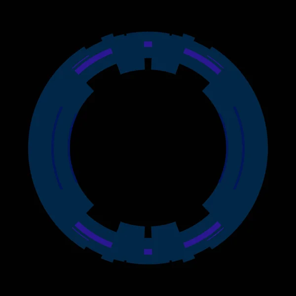 Futurisztikus Kör Alakú Hud Interfész Elem Absztrakt Kör Geometriai Háttér — Stock Fotó