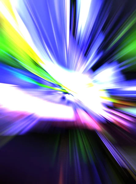 Colorful Vibrant Flashes Light Energy Warped Graphic Motion Background Dynamic — Stock Photo, Image