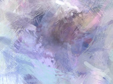 Soyut arkaplanda pürüzlü fırça darbeleri. Fırça boyası. Renkli boya darbeleri. Eşsiz duvar sanatı. Tuvaldeki modern sanat. Renkli çağdaş sanat eserleri.