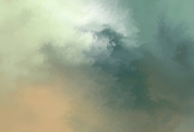 Modern fırça darbeleri. Poster, duvar sanatı, afiş, kart, kitap kapağı veya ambalaj için rahatlatıcı kompozisyonun yumuşak renkli çizimi. Pastel renklerle suluboya. 