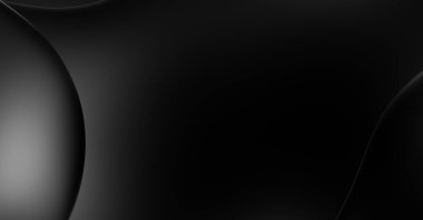 Web sitesi, poster, marka kimliği, broşür, sunum şablonu için lüks koyu bir arka plan. Dalgalı şekilli kaliteli tasarım. Dalgalanmalı soyut arkaplan. Pankart veya kapak tasarımı için dekorasyon.