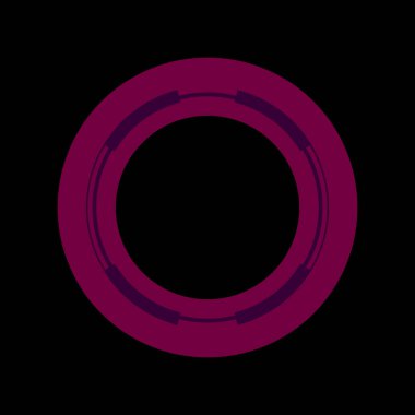 Fütürist dairesel gövde arayüzü elementi. Soyut çember geometrik arkaplan. Dijital teknolojinin grafiksel çizimi.