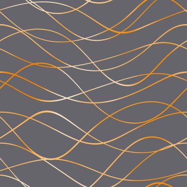 Dalgalı yansıtıcı çizgilerin kusursuz deseni. Lüks minimalist malzeme. Süs dalgasıyla dekoratif motif. Web, kartvizit, davetiye, poster, tekstil baskısı için zarif duvar kağıdı.